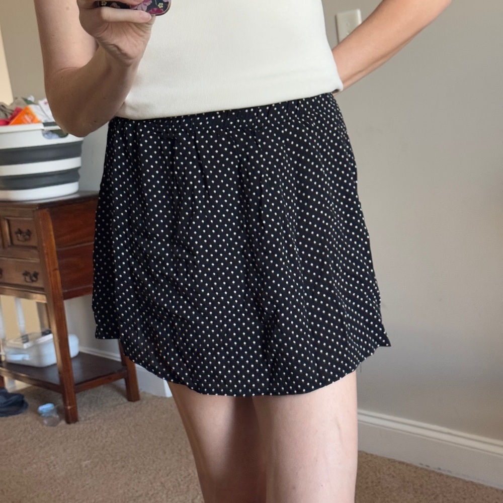 Brandy Melville Polka Dot Mini Skirt